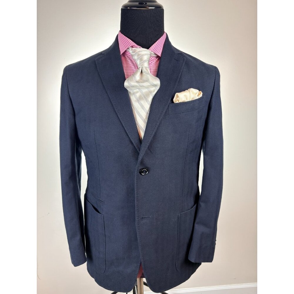 RECENT! Ermenegildo ZEGNA Modern 2Btn Black Sport Jacket 42 S / R